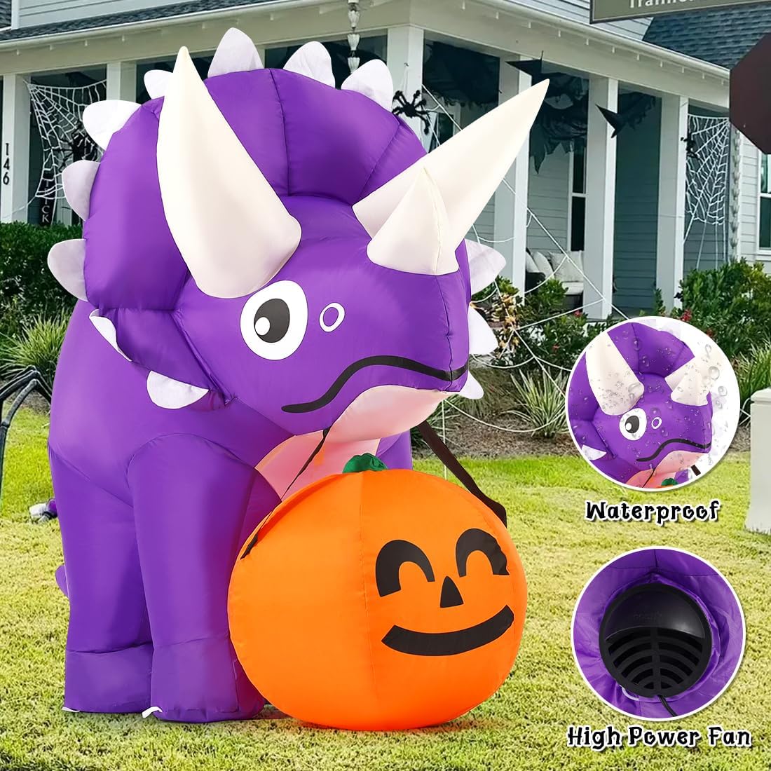 5 ft Triceratops Inflatable