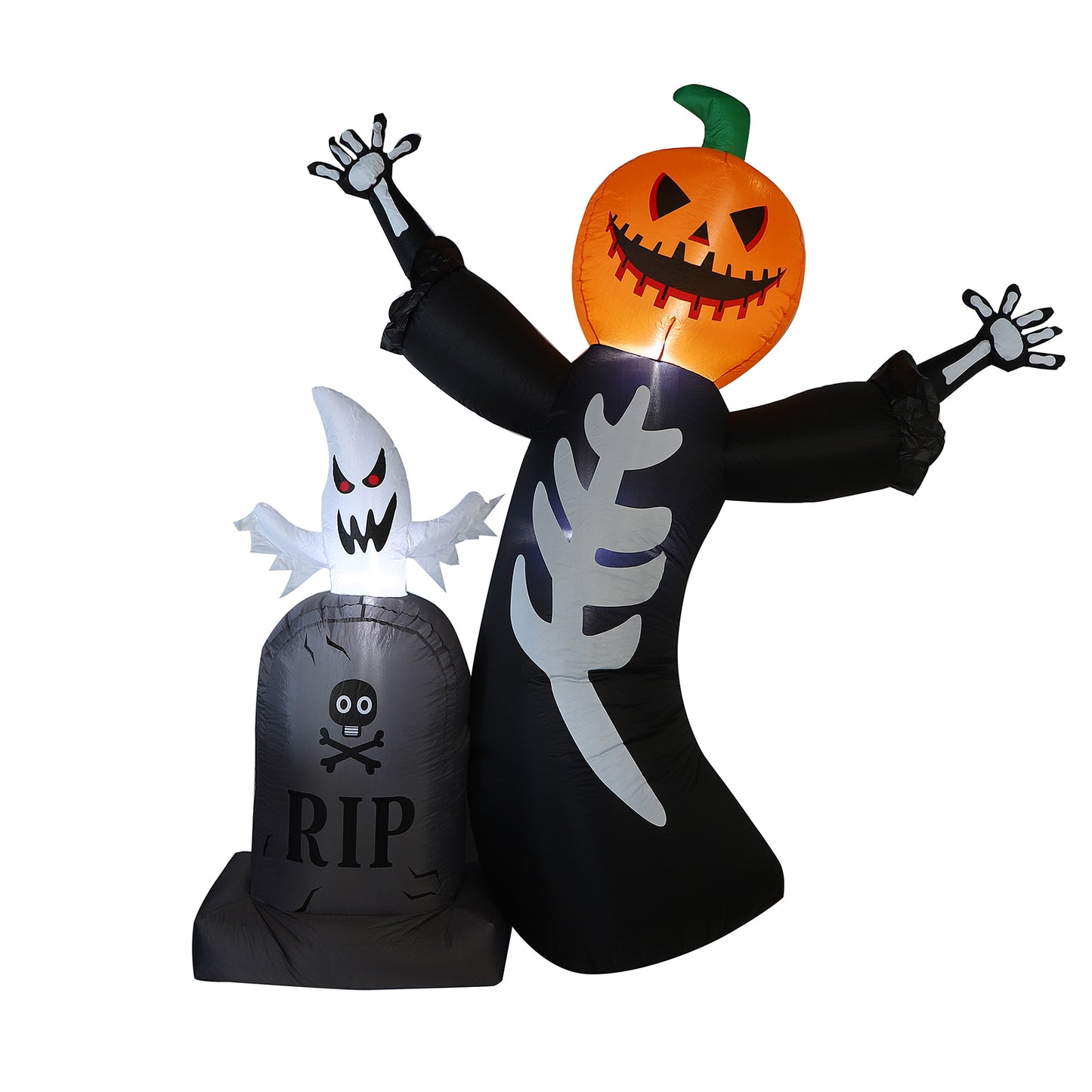 7.9 ft Pumpkin Ghost Inflatable