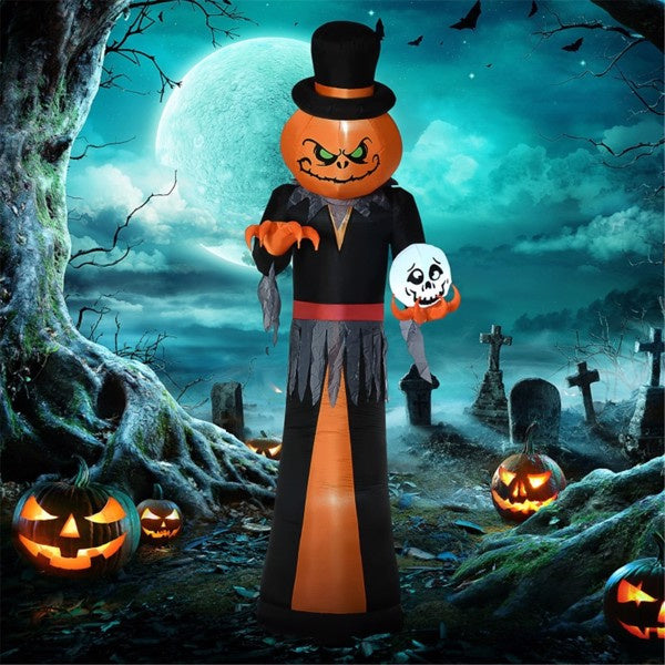 12 ft Halloween Pumpkin Man Inflatable