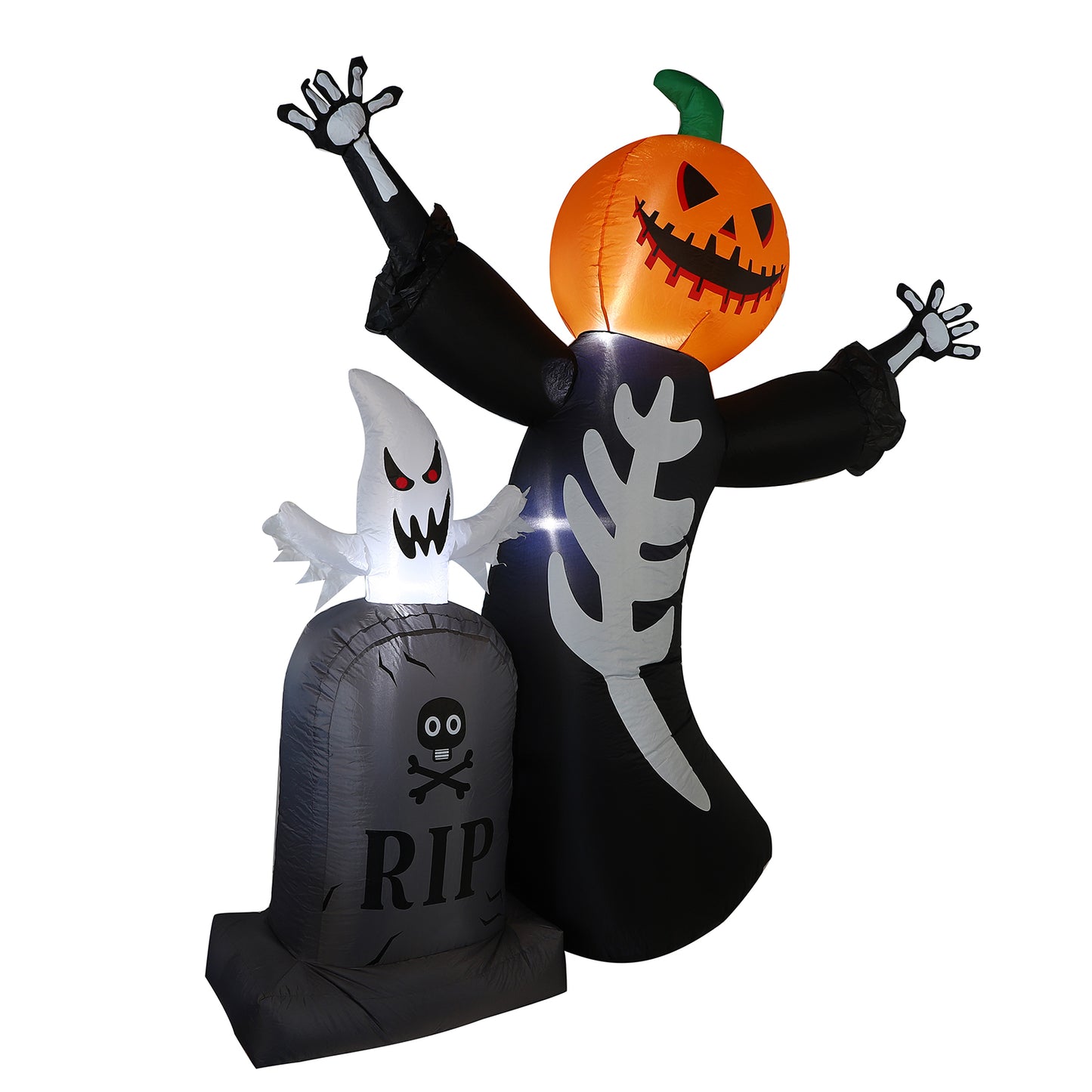 7.9 ft Pumpkin Ghost Inflatable