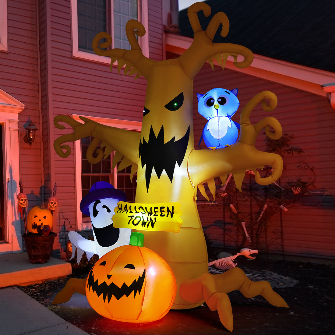 8 ft Scary Tree "Halloween Town" Inflatable