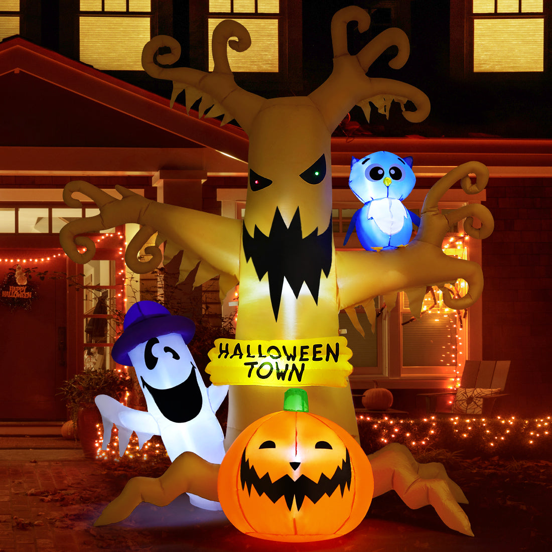 8 ft Scary Tree "Halloween Town" Inflatable