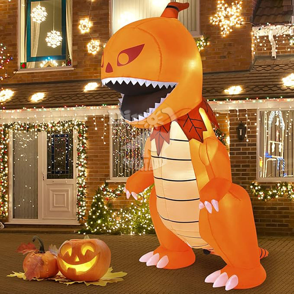 10 ft Pumpkin Dinosaur Inflatable